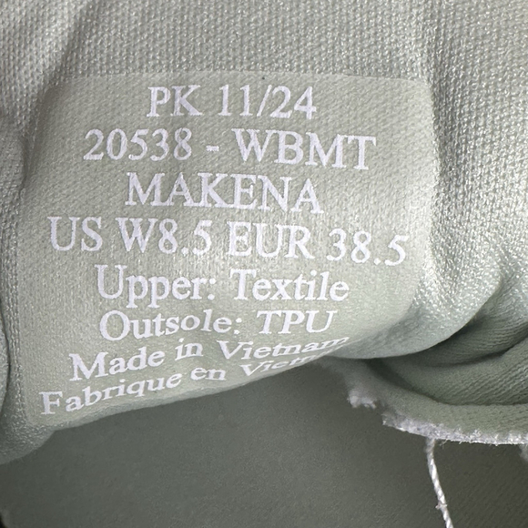 OluKai Makena Womens Golf Shoes White/ Mint Size 8.5 - Picture 10 of 12